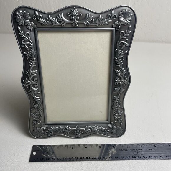 Malden ornate photo frame pewter silver pictures floral filigree art design - Picture 2 of 5